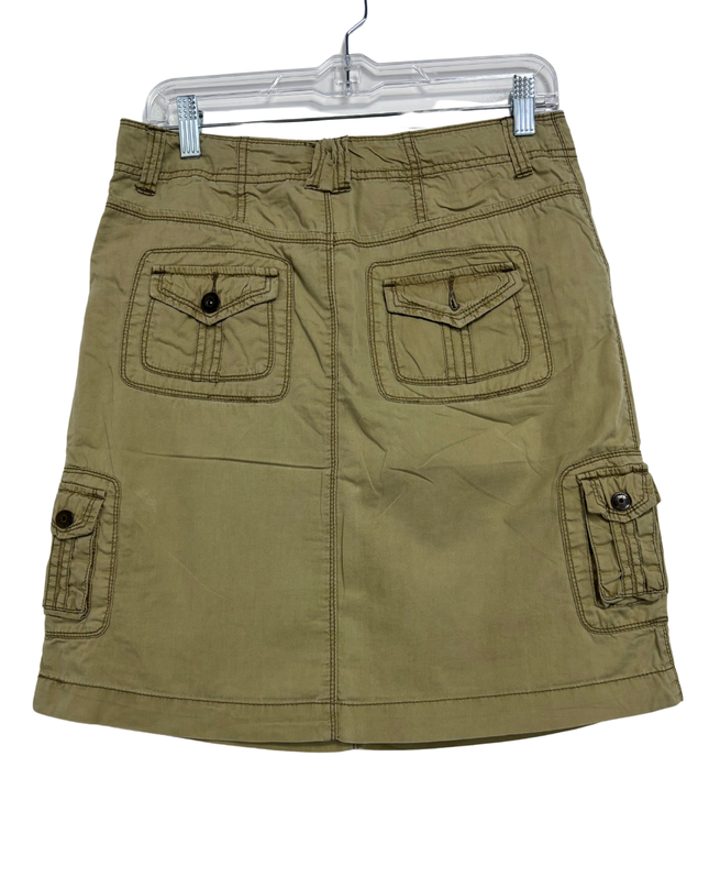 Unionbay Khaki Utility Pocket Cargo Mini Skirt - M | Waist:30"