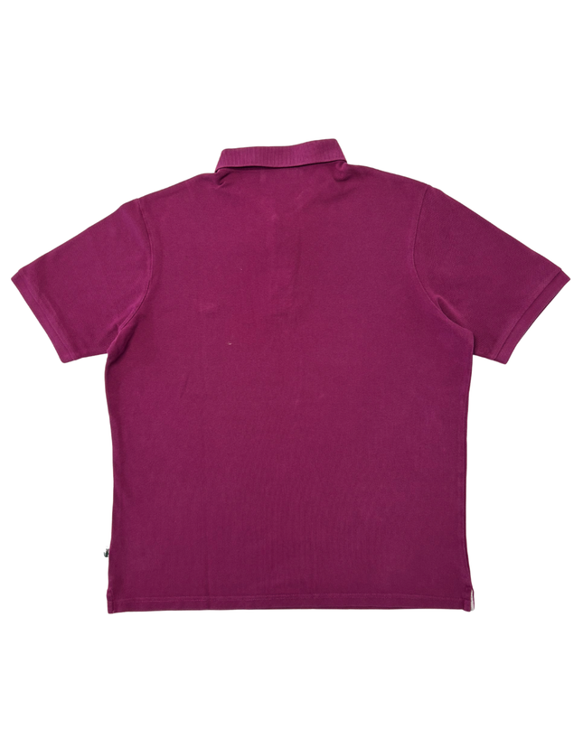 Lacoste Classic Crocodile Logo Plum Purple Piqué Polo Shirt - L