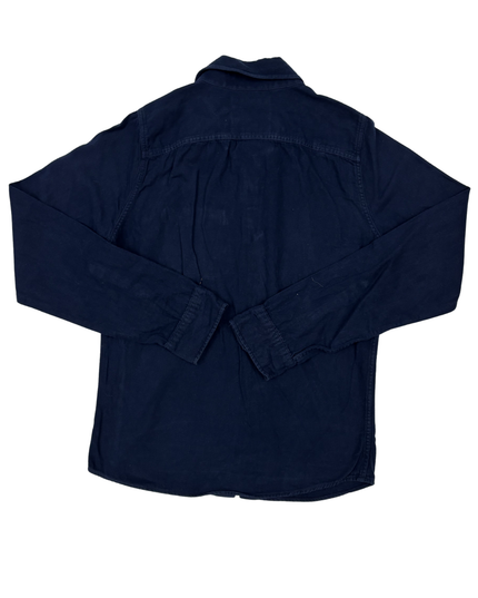 Hollister Navy Blue Flannel-Lined Casual Shirt - M