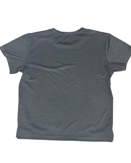 Nike Dri-FIT Black Tee with Gradient Swoosh Graphic - L