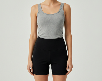 Lululemon Black High-Rise Athletic Biker Shorts
