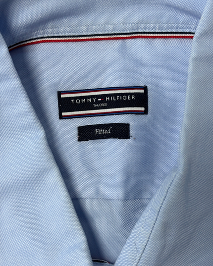 Tommy Hilfiger Fitted Cut Light Blue Tailored Shirt