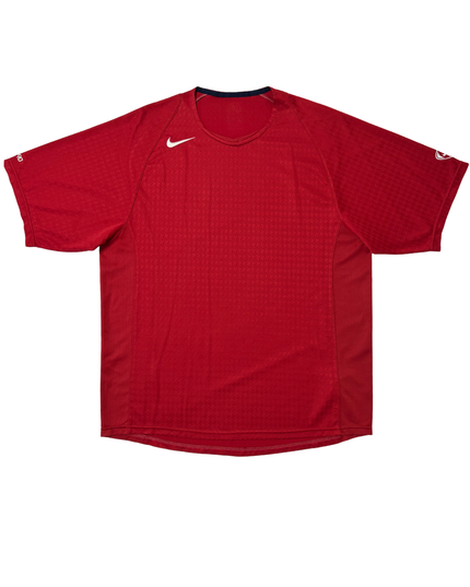 Nike Dri-Fit Red Textured Training T-Shirt