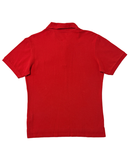 Ellesse Retro Classic Red Piqué Polo Shirt - S