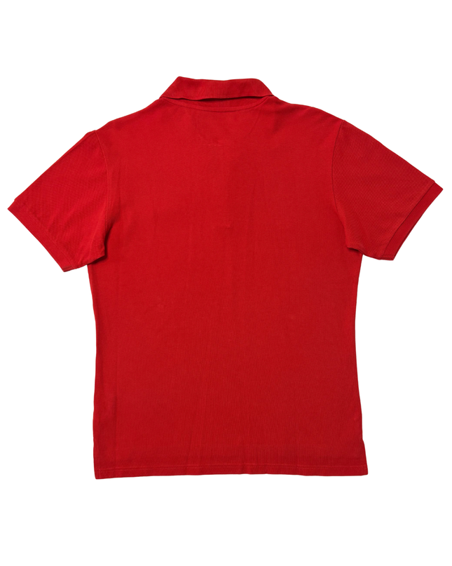 Ellesse Retro Classic Red Piqué Polo Shirt - S