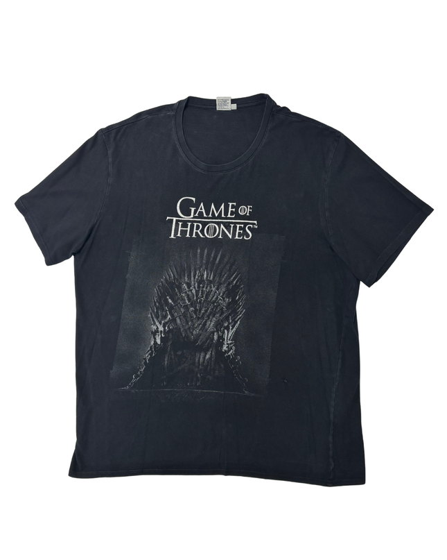 HBO Game of Thrones Iron Throne Graphic Black T-Shirt