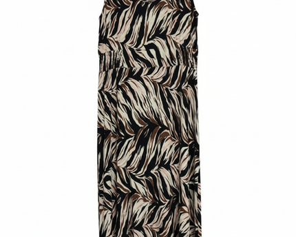Warehouse Abstract Zebra Print Sleeveless Maxi Dress