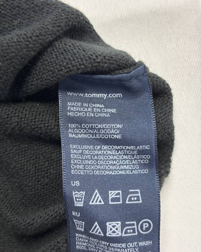 Tommy Hilfiger Black Premium Cotton Crewneck Sweater