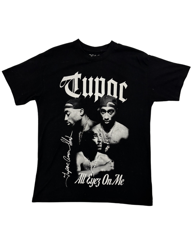 COLLECTIBLE 2PAC x Pull&Bear Black "All Eyez On Me" Graphic T-Shirt - M
