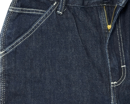 Lee Vintage Modern Dark Wash High Rise Dungaree Ankle Jeans