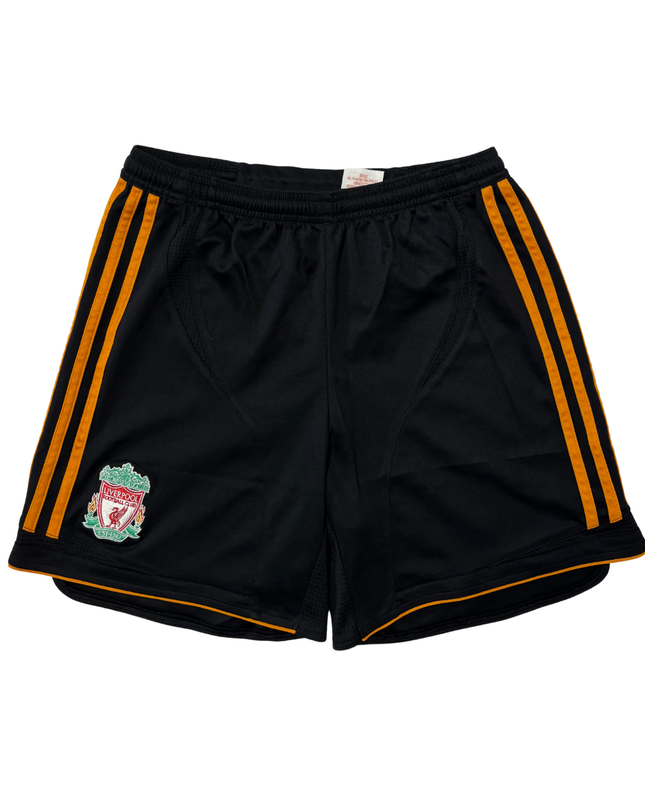ADIDAS Liverpool FC Black & Orange CLIMACOOL Football Shorts