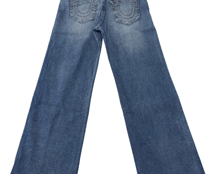 True Religion Bobbi Baggy Wide Leg Blue Denim Jeans
