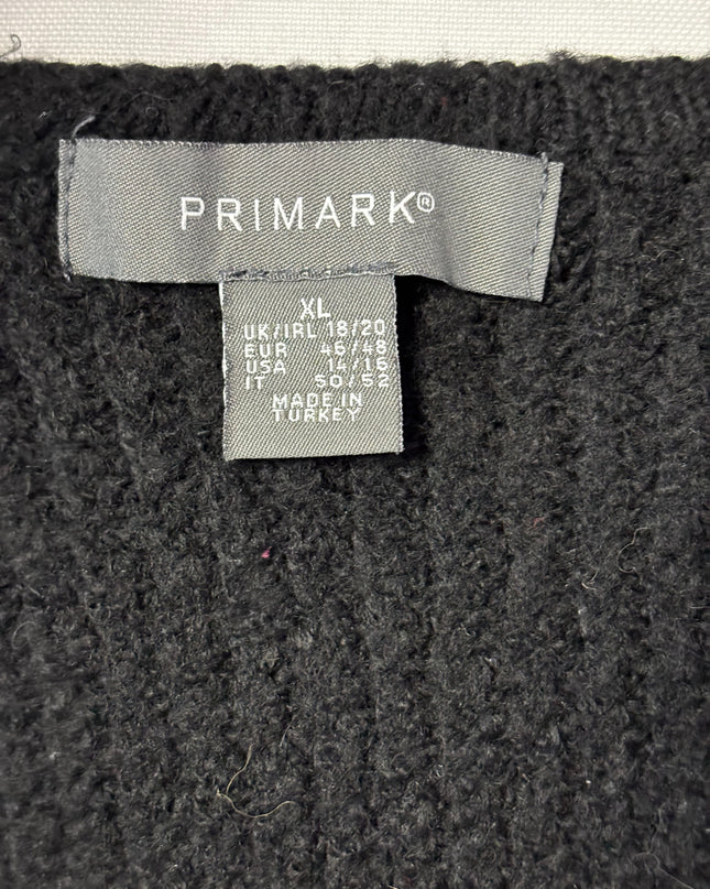 Primark Black Ribbed Knit Crop Top