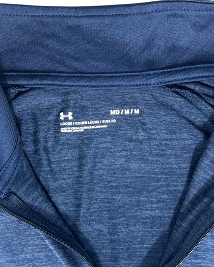 Under Armour Navy Blue Quarter-Zip Performance Pullover - M