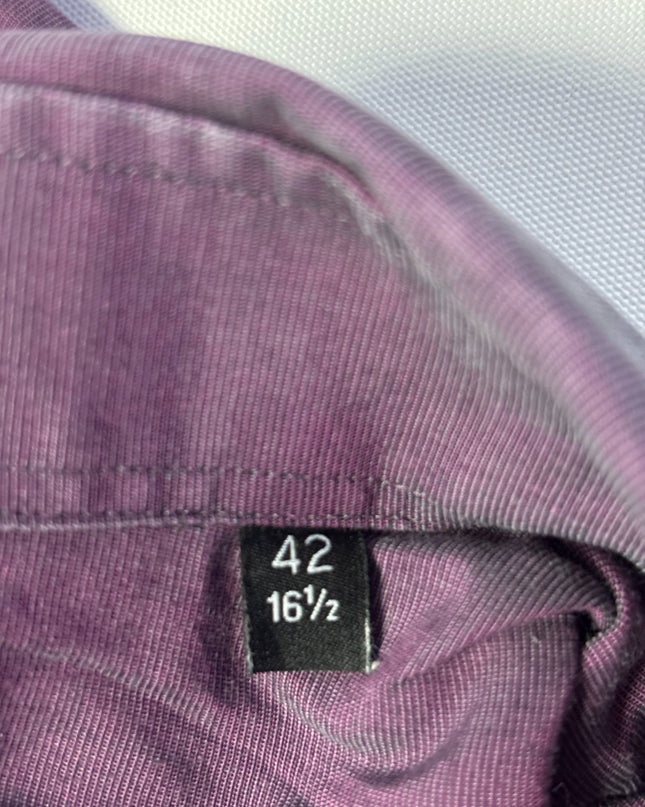 Boss Purple Slim Fit Long Sleeve Shirt