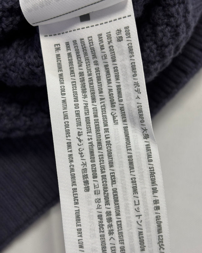 Abercrombie & Fitch Grey Oversized V-Neck Waffle Knit Sweater