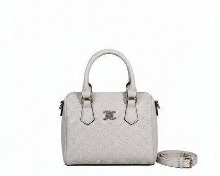 Juicy Couture White Embossed JC Monogram Bag