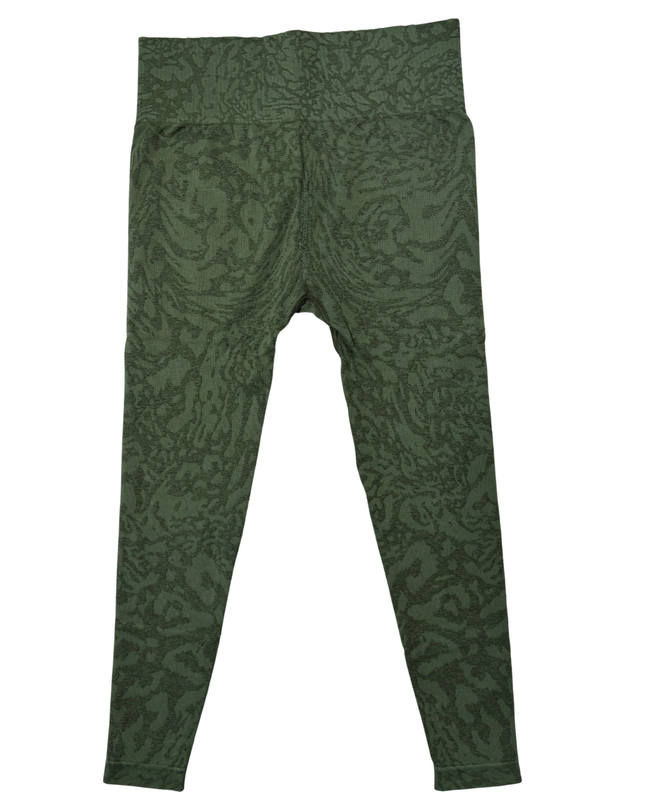 Gymshark Adapt Animal Seamless Olive Green High Waisted Leggings