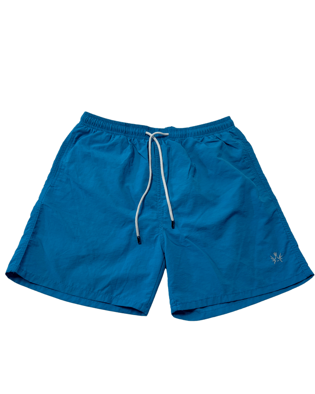 Pez Leon Swim Short Blue Mid Thigh / Athletic Cut Board Shorts