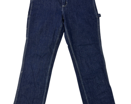 Lee Vintage Modern Dark Wash High Rise Dungaree Ankle Jeans