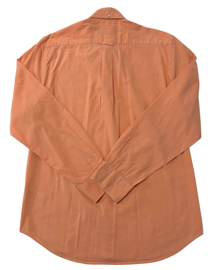Gant Regular Fit Washed Pinpoint Oxford Orange Shirt