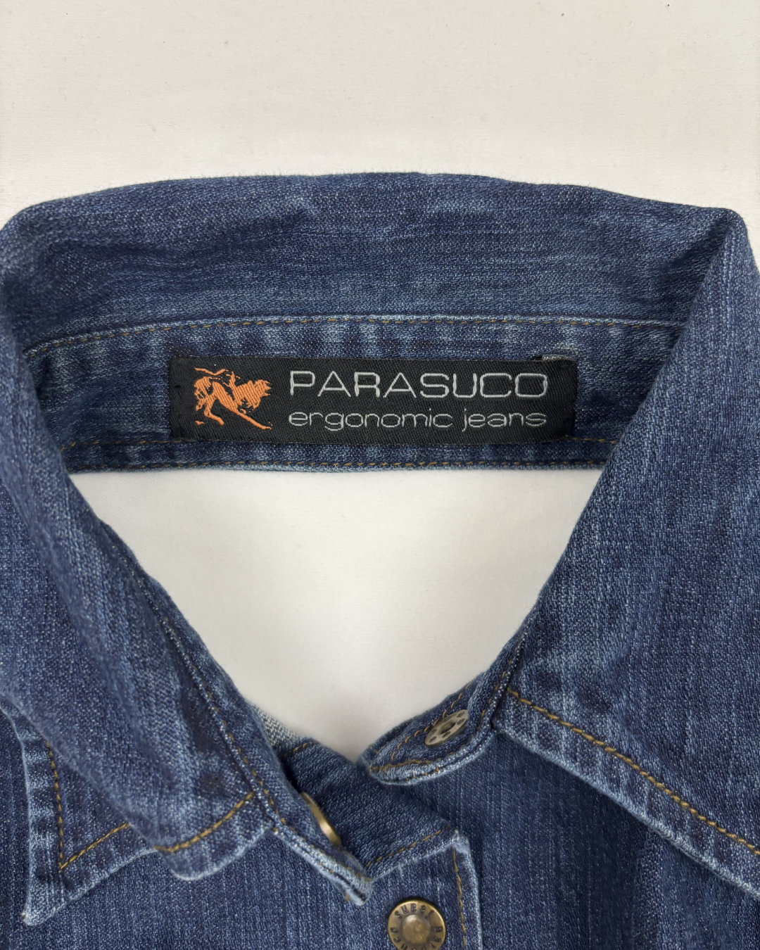 Parasuco Denim Halter Y2K Lace-Up Back Corset Top  - XS