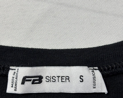 FB SISTER Black Star Graphic Crop Top