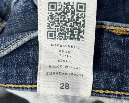 True Religion Blue Ricky Relaxed Straight Leg Jeans