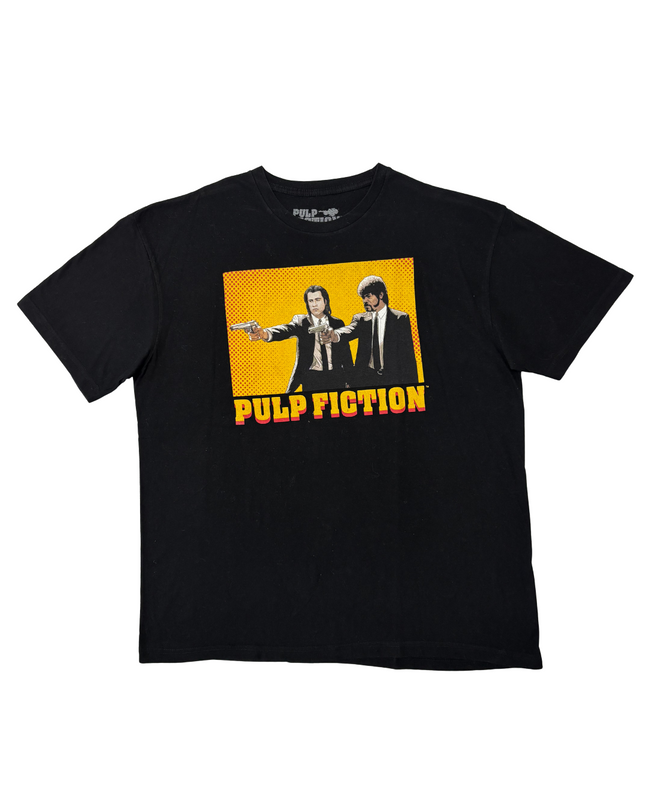 Pulp Fiction Graphic Black Movie T-Shirt - XL
