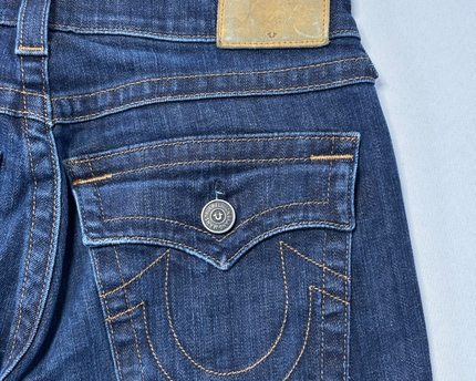 True Religion Dark Blue Rocco Relaxed Skinny Jeans