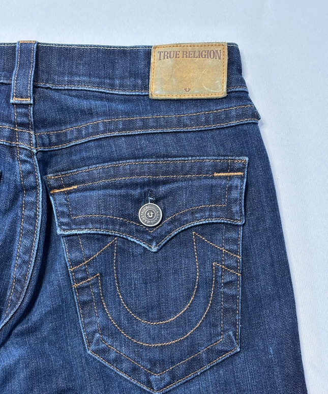 True Religion Dark Blue Rocco Relaxed Skinny Jeans