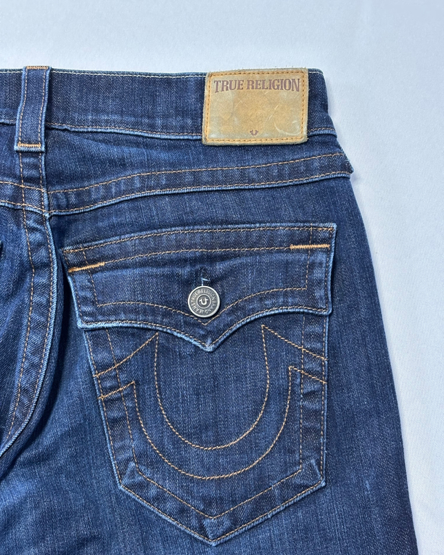 True Religion Dark Blue Rocco Relaxed Skinny Jeans