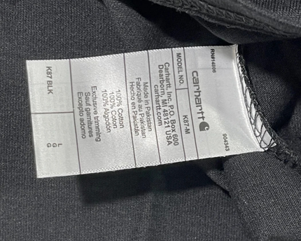 Carhartt Black Loose Fit Heavyweight Pocket T-Shirt W/Tags