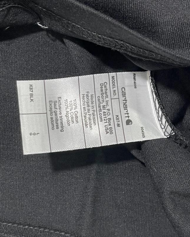 Carhartt Black Loose Fit Heavyweight Pocket T-Shirt W/Tags