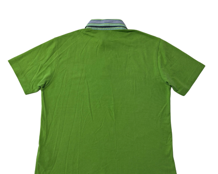 Burberry Green Short Sleeve Polo Shirt