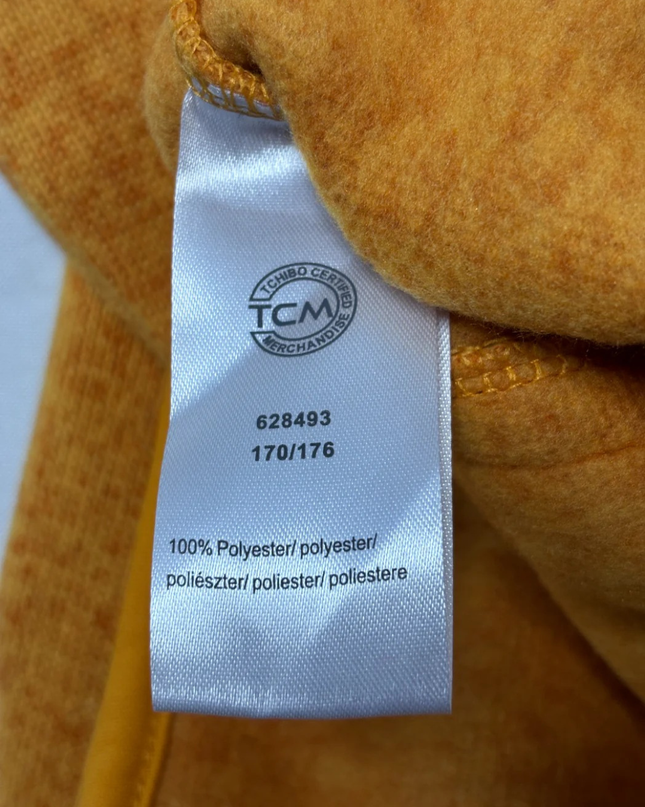 Tchibo Yellow Full-Zip Knit Fleece Hoodie W/Tags