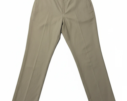 NA-KD Beige Tapered PU Faux Leather Pants