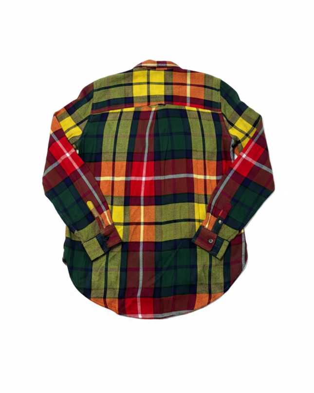 American Eagle Outfitters Multicolor Plaid Boyfriend Fit Viscose Shirt