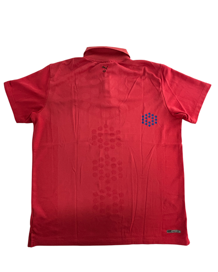 Puma Red DryCELL Hex Dot Performance Polo Shirt - S
