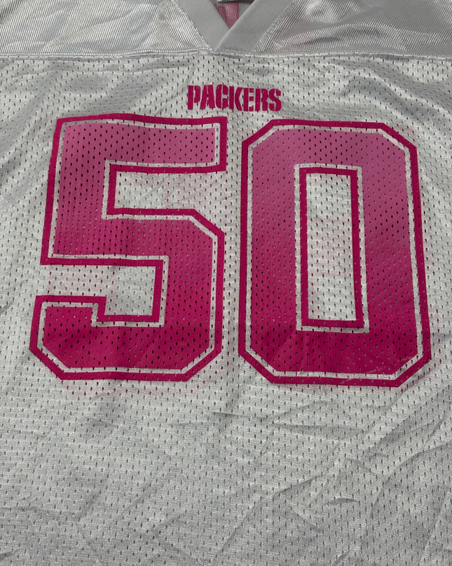 NFL White Green Bay Packers NFL Pink Graphic Jersey