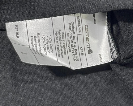 Carhartt Black Loose Fit Short Sleeve Pocket T-Shirt W/Tags