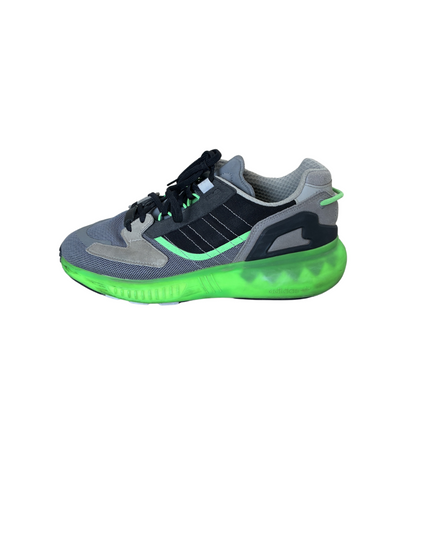 Adidas ZX 2K Boost Pure Tech Sneakers | Black, Grey & Neon Green | EU 42.5