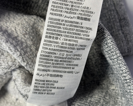 Abercrombie & Fitch Grey Graphic Fleece Pullover Hoodie