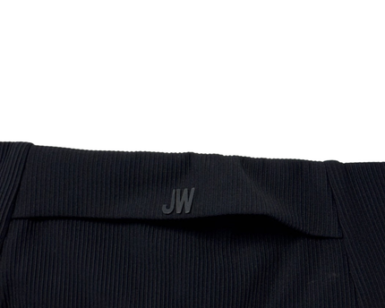 Jason Wu Black Ribbed High-Waisted Leggings