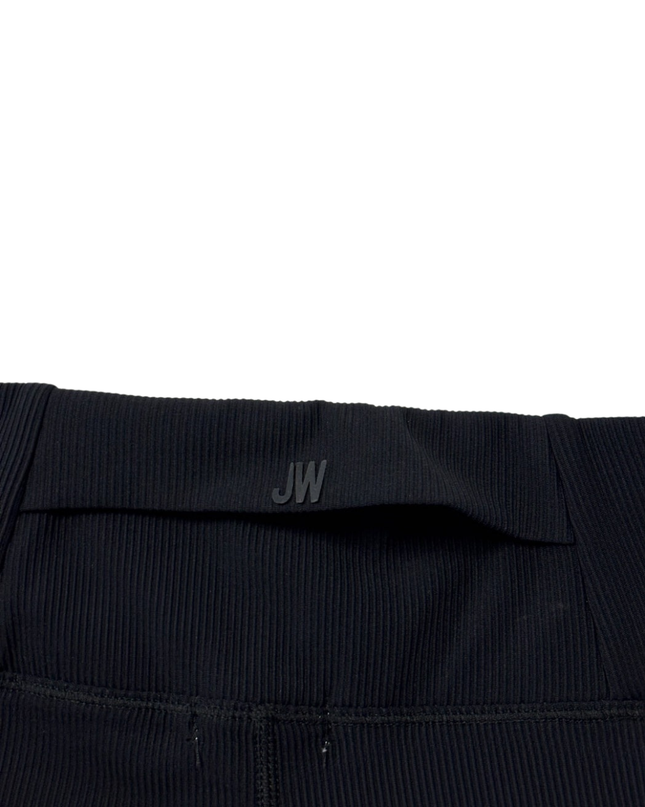 Jason Wu Black Ribbed High-Waisted Leggings