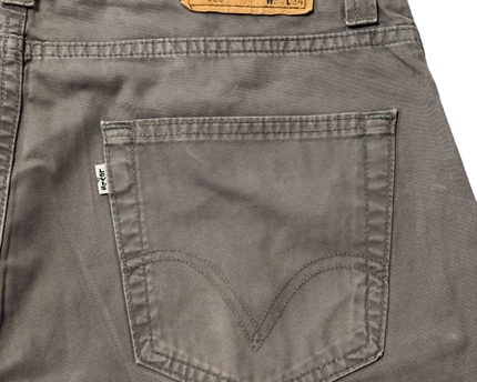 Levi's Grey 506 Straight Fit Cotton Trousers