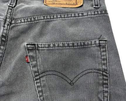 Levi's 501 Grey Textured Straight Leg Jeans