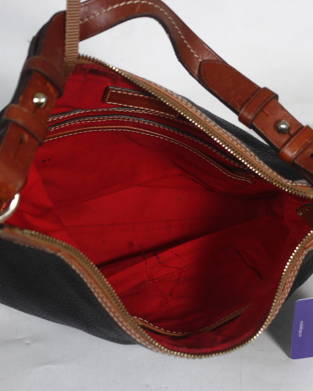 Dooney & Bourke Black Pebble Leather Hobo Bag