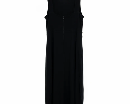 Anthropologie Black Sleeveless Midi Dress with Front Slit