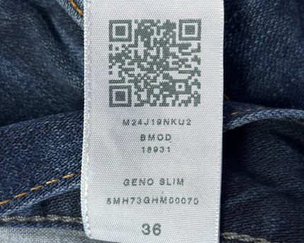 True Religion Blue Geno Relaxed Slim Jeans